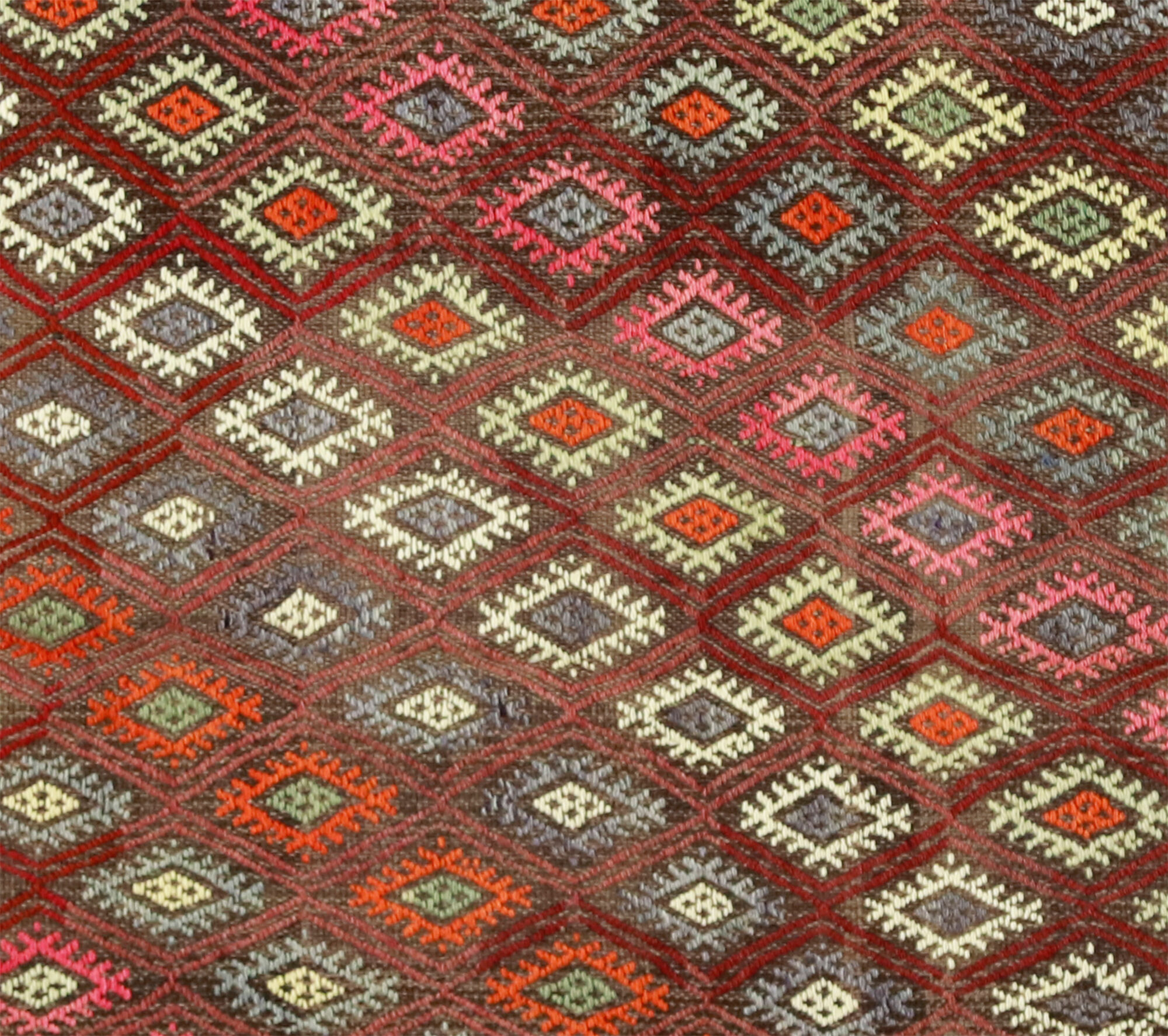 Anatolian handmade kilim rug 191 cm x 143 cm