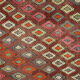 Anatolian handmade kilim rug 191 cm x 143 cm