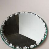 Beveled round mirror 25cm