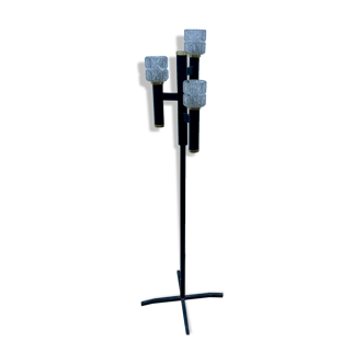 Vintage floor lamp arlus house 1960 metal 3 branches