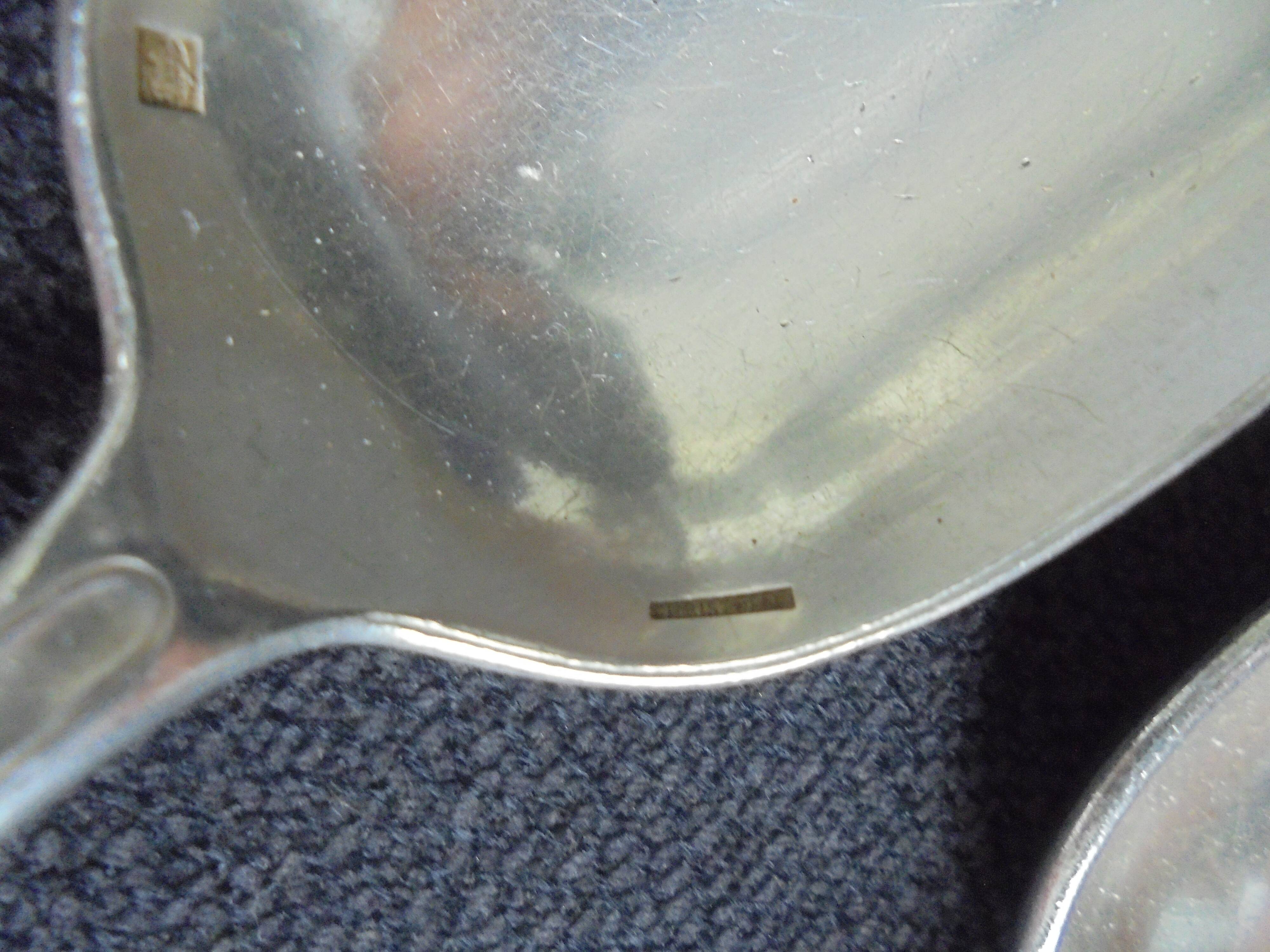 5 christofle spoons laurel channels silver metal