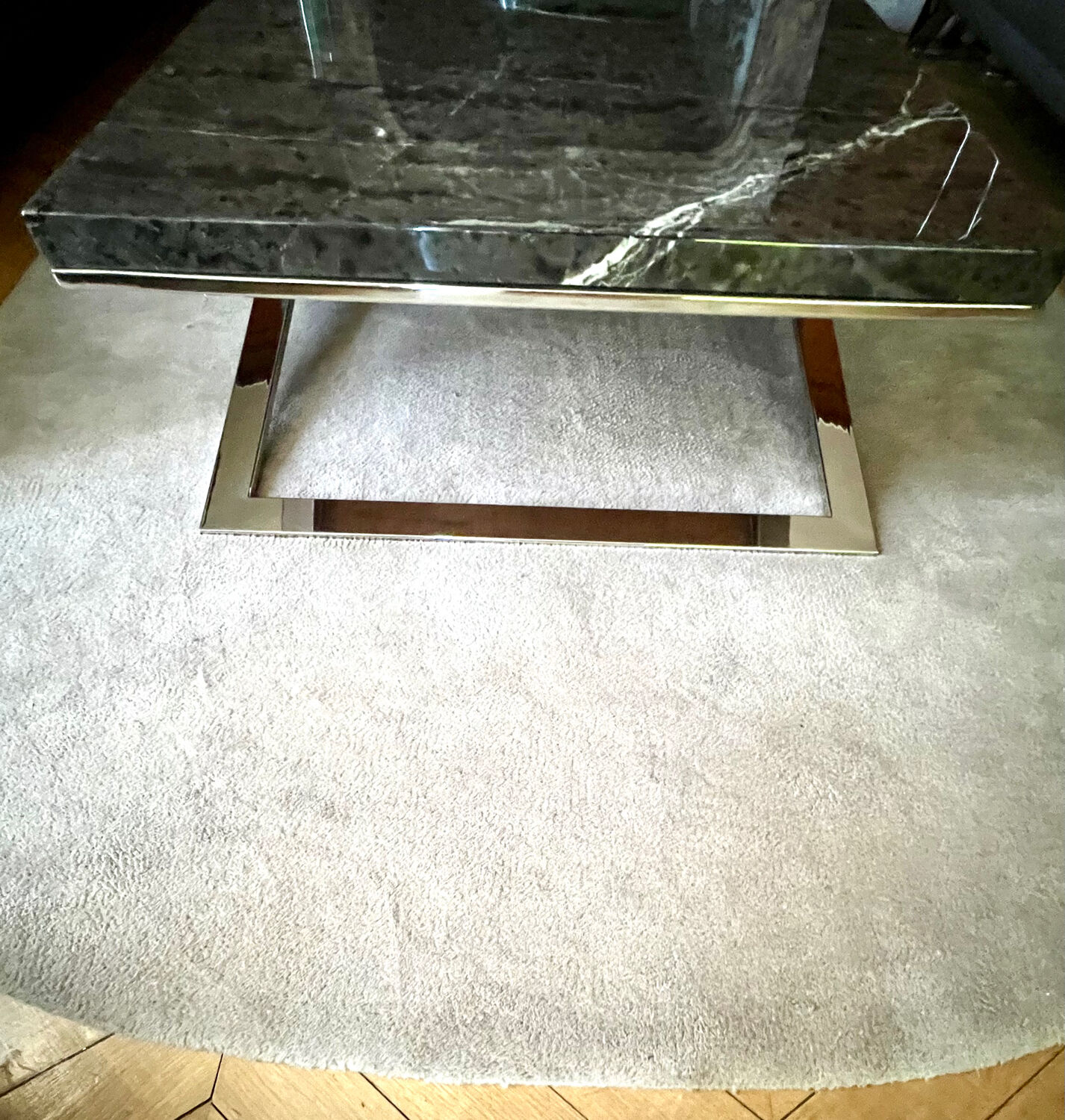 Table basse marbre gris