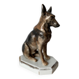 Large Vintage German Shepherd Statuette