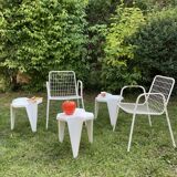 Vintage plastic side table