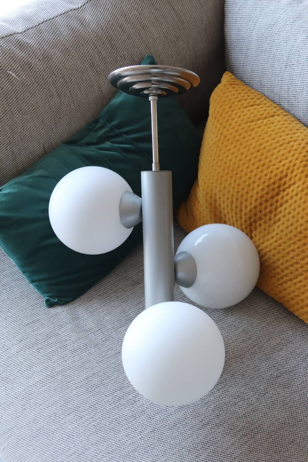 Pendant light, ball chandelier, sputnik 60s/70s vintage