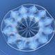 Iridescent cut Sabino art deco