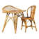 Bureau en rotin et sa chaise