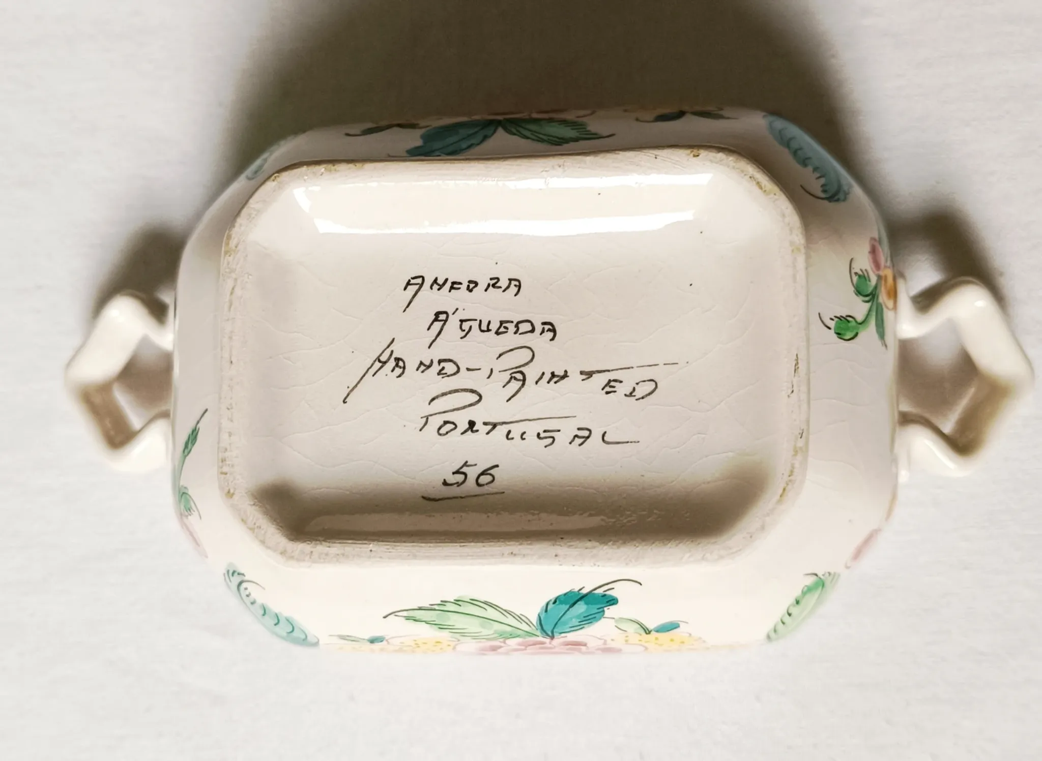 Saucière en faïence portugaise Anfora Águeda
