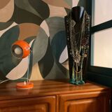 Orange eyeball table lamp