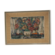 Modernist oil on canvas 'Flowers' by Branislava Modelska-Jovanovic
