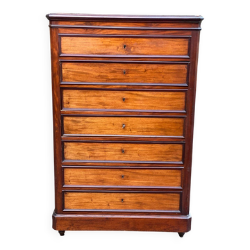 19th century solid wood weekly planner