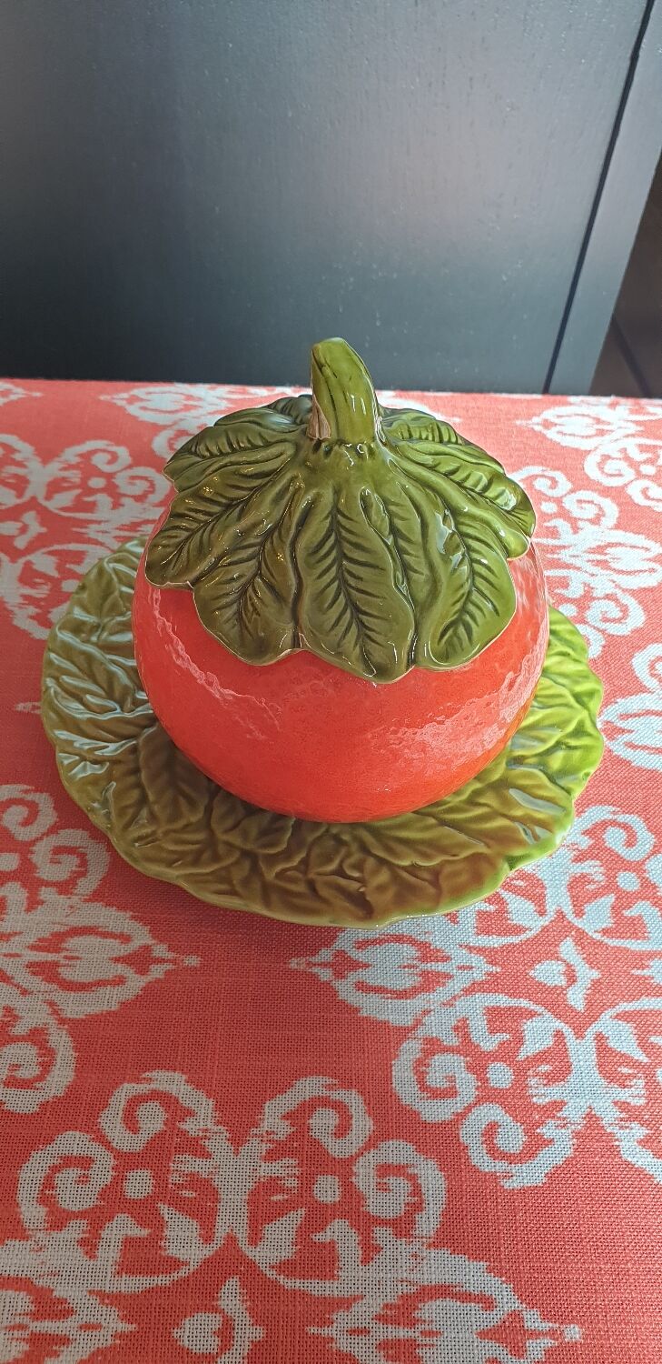 Pot à confiture orange