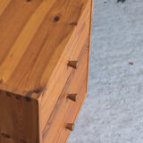 Set of 2 pine cube cabinets in the style of ate van apeldoorn, dutch design, 1960’s