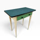 Table d’appoint Formica bleu des années 50 France