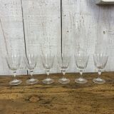 Set of 6 crystal glasses