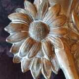Brass fruit bowl 1900 - basket with embossed metal decoration art nouveau