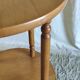 Table d'appoint ronde en bois massif - mid.XXeme