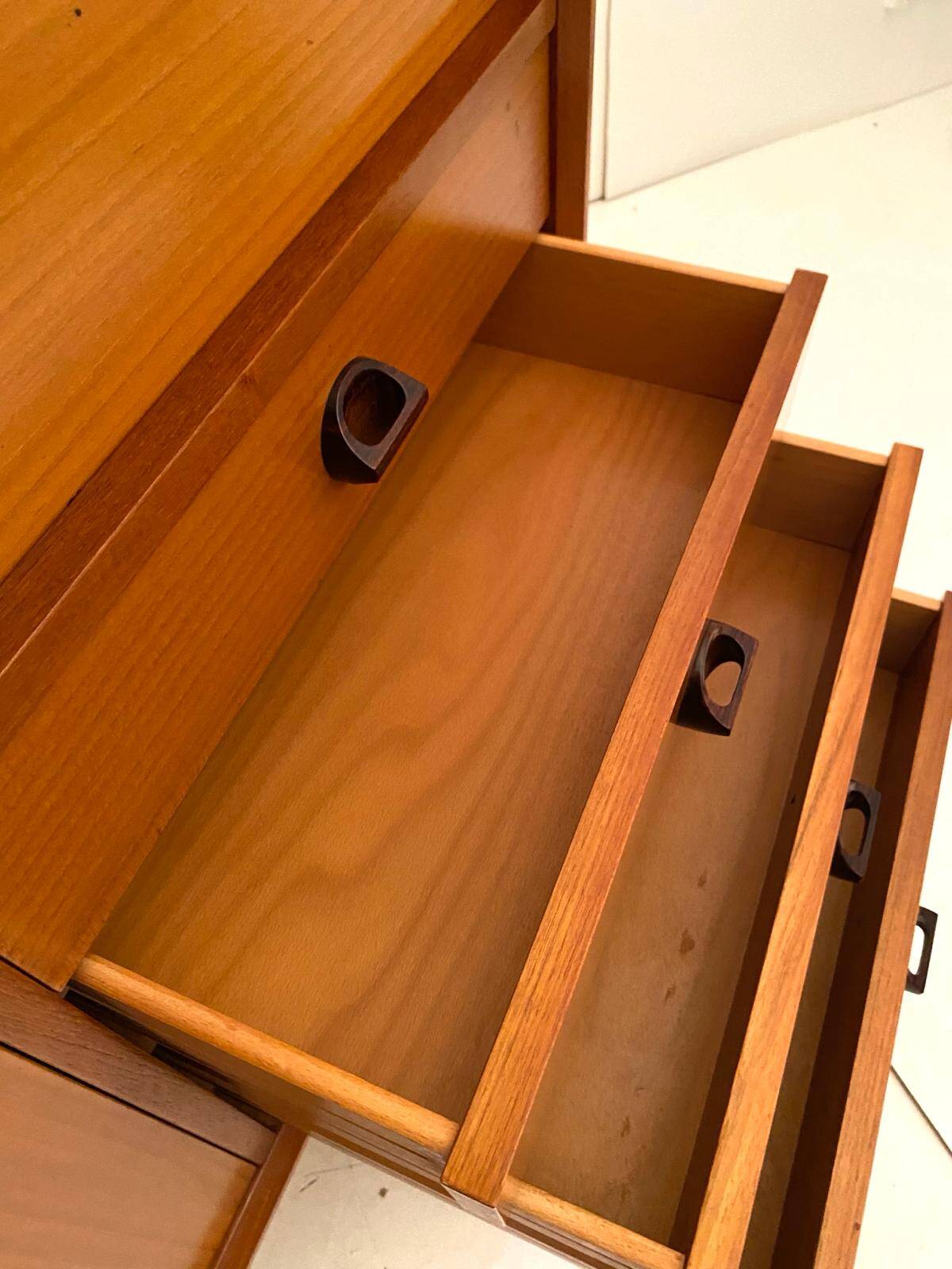 Midcentury Modern, Beech wood cabinet,  FARAM, Italy 1960 's