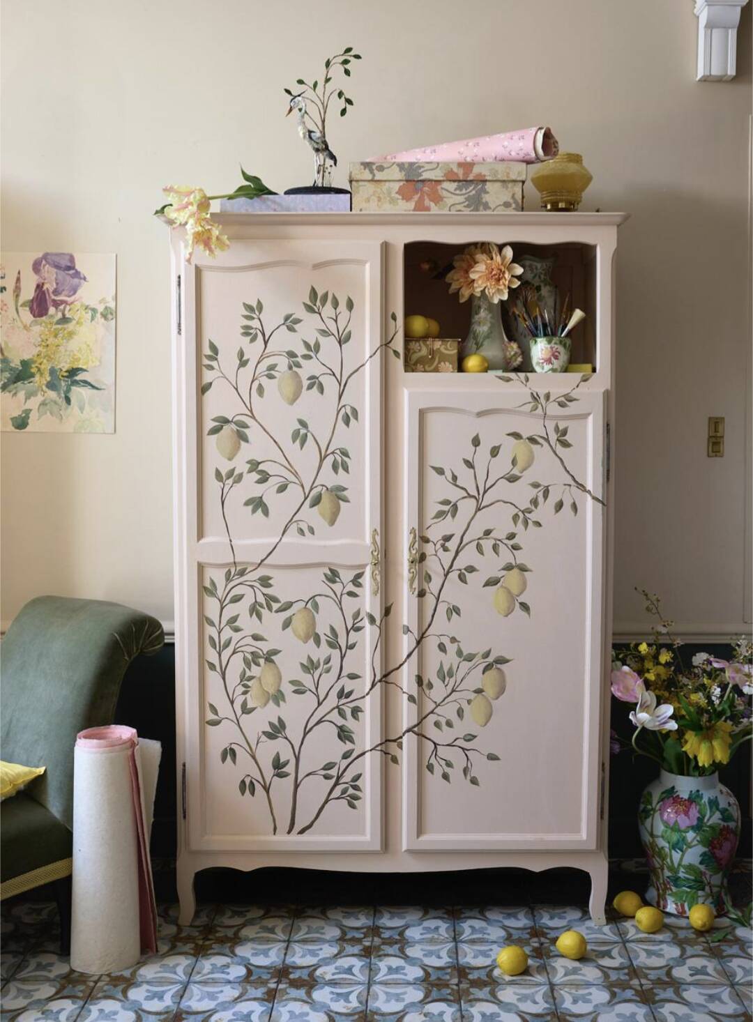 Painted wardrobe