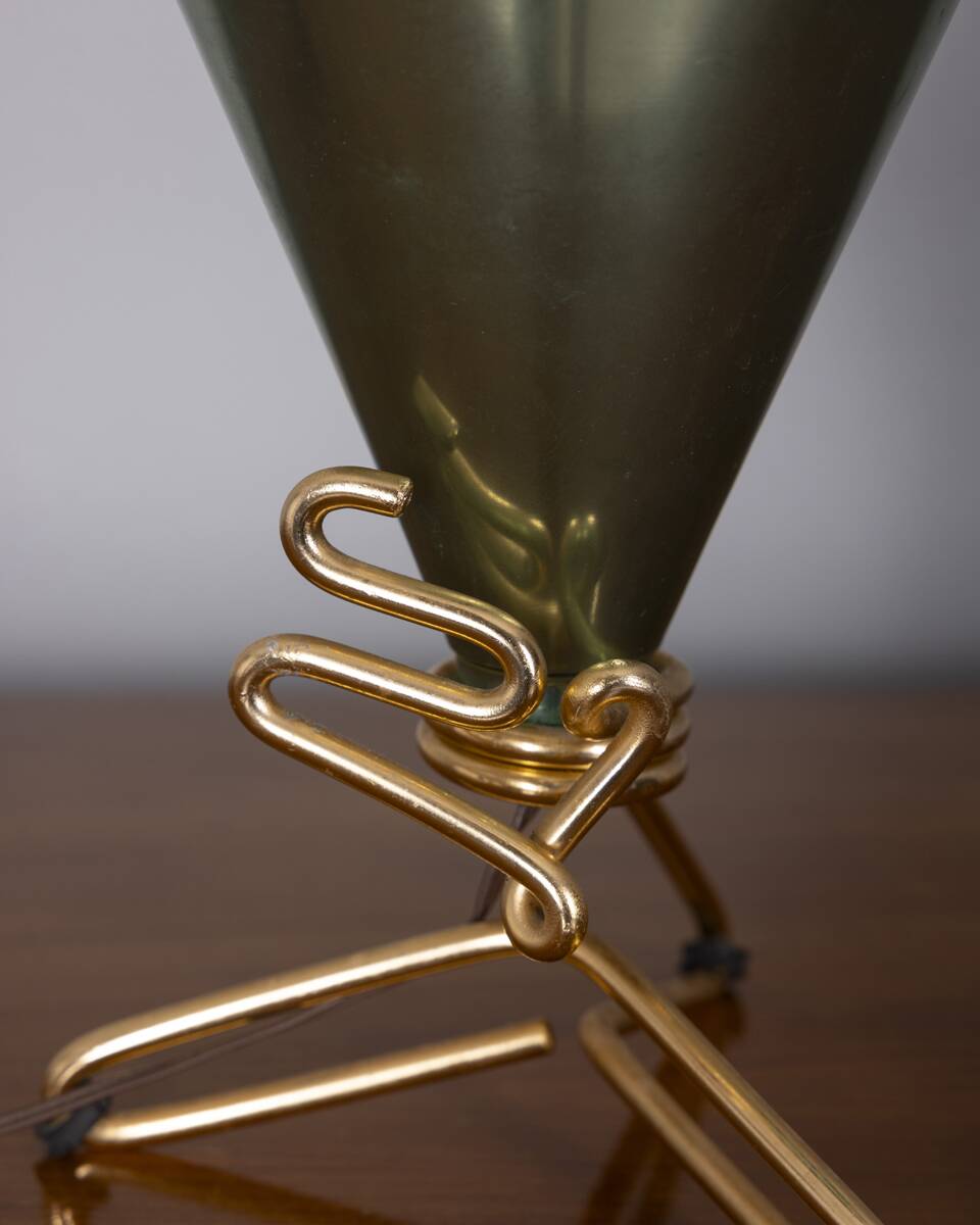 Vintage 1950s table lamp designed by Ettore Sottsass for Rinnovel