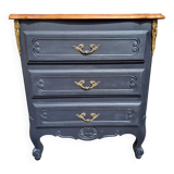 Painted Louis XV style chest of drawers