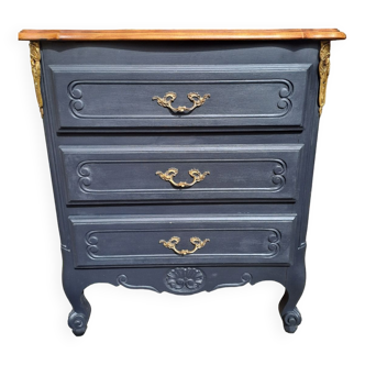 Painted Louis XV style chest of drawers