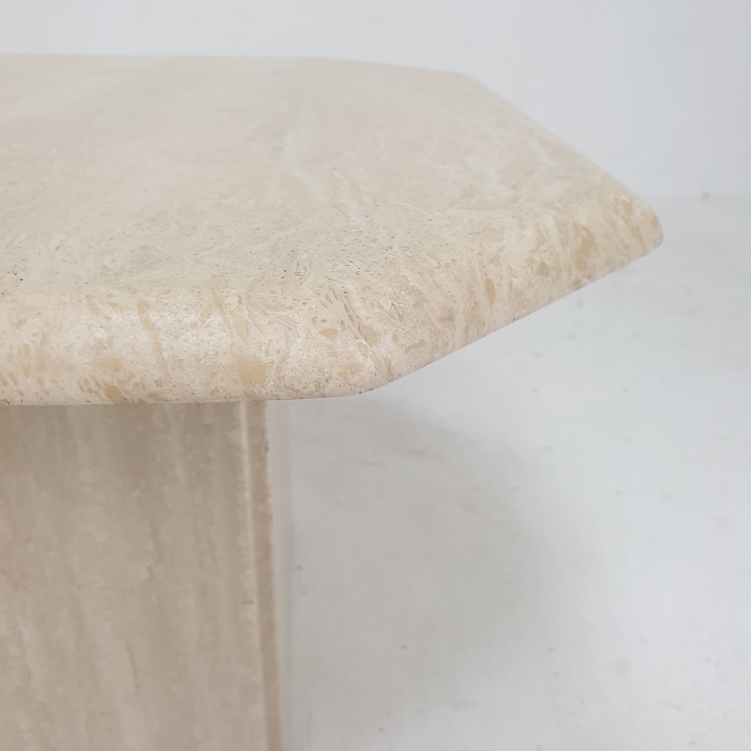 Italian Travertine Coffee Table, 1980's