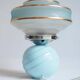 Old blue glass lamp