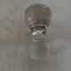 Round carafe in chiseled glass