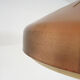 Sandinavian modern copper and wood pendant light, 1960's