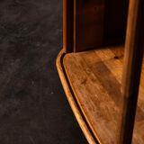 Grocery cabinet with curtain