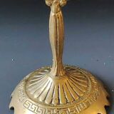 Jewish Menorah/Candlestick with 7 arms. Engraved Jerusalem, signed Wainberg Dim 16x16