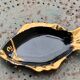 Empty pocket, small dish Fish, glazed ceramic, slip, VALLAURIS style, vintage