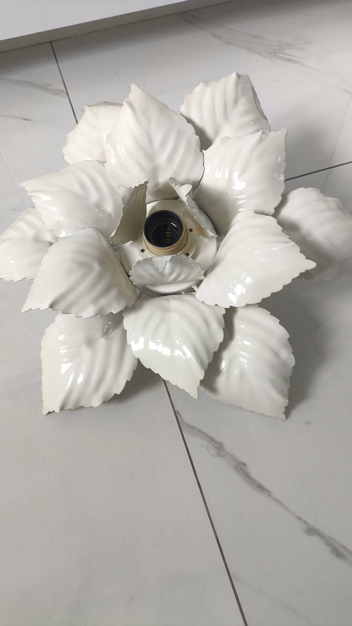 vintage flower wall light