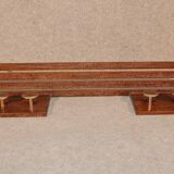 Modernist Art Deco coat racks in limed brown oak