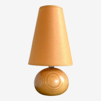 Lampe boule en bois