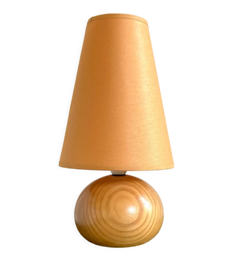 Lampe boule en bois