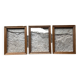 Set of 3 old wooden frames