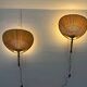 Pair Of Ingo Maurer Uchiwa III Wall Lamps For M-Design, 1973