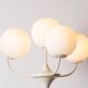 Large floor lamp, 4 branches finished with opalines, by Eva Renée Nele for Temde Leuchten 1960
