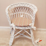 Child armchair in rattan