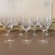 Set of 7 antique cut crystal glasses