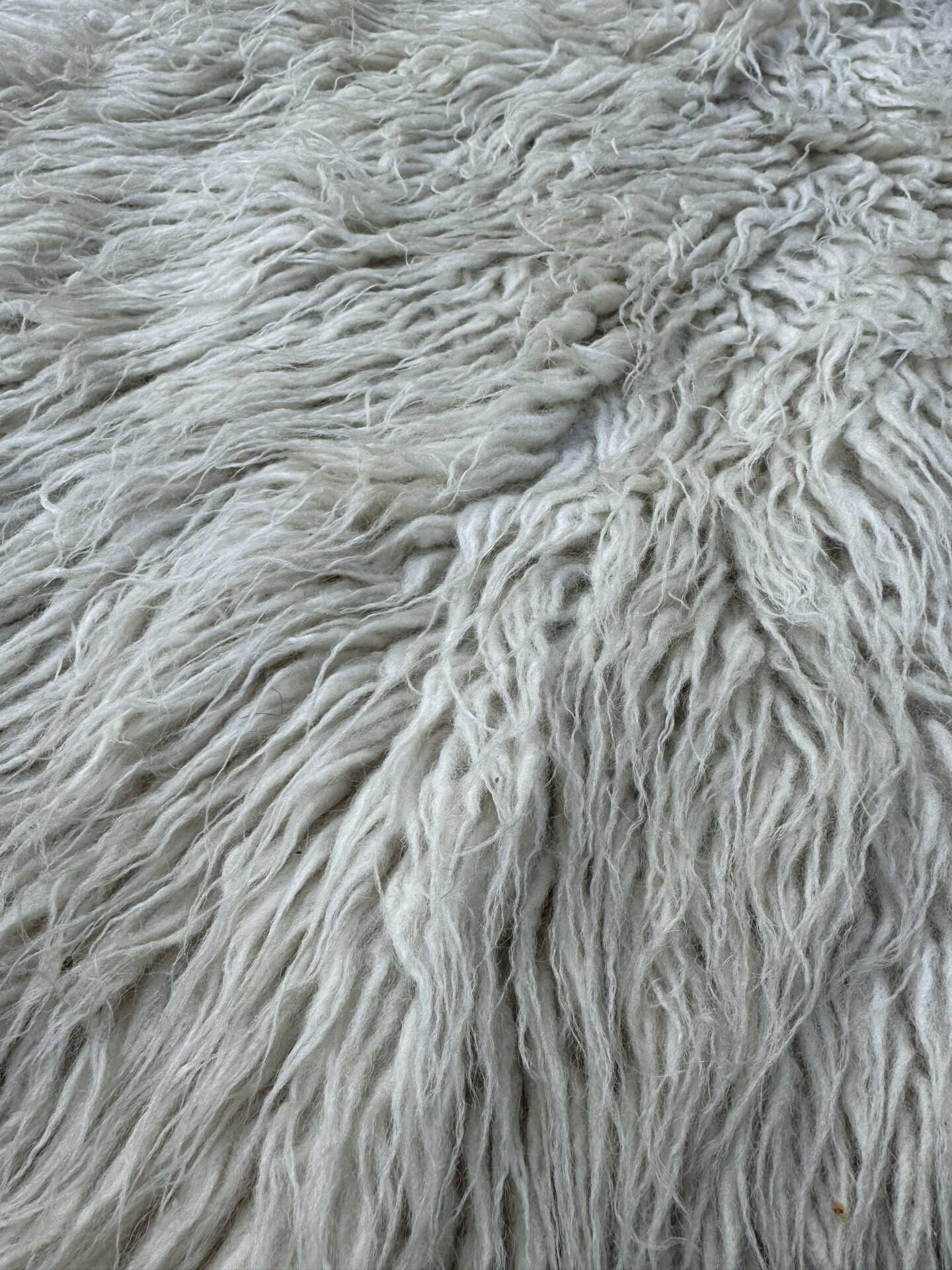 Large Scandinavian Rya rug wool from the 1960s.