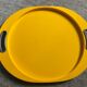 Vintage yellow tray by P.Spagnolo for Biesse-Italy