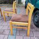 4 old Scandinavian chairs vintage teak 1960