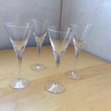 4 glasses Martini cocktail