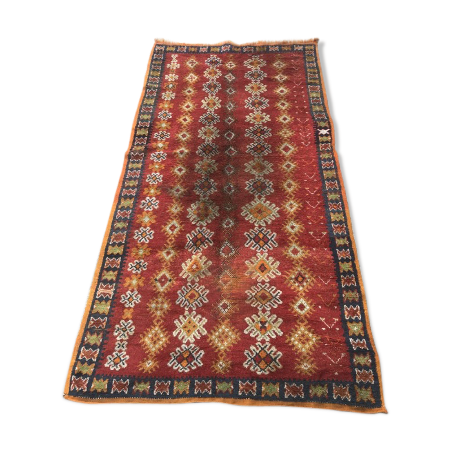 Berber tribal moroccan former carpet 150 x 300 cm