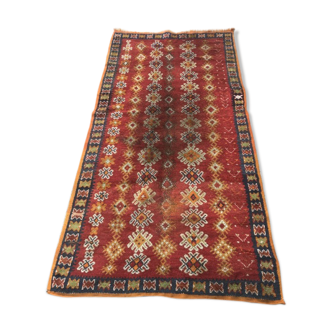 Tapis ancien marocain tribal berbère 150x300 cm