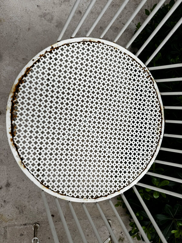 Rare salon de jardin Mathieu Matégot – Ensemble CAP d’Ail 5 pièces