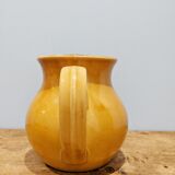 Refresher pitcher in ochre ceramic sandstone